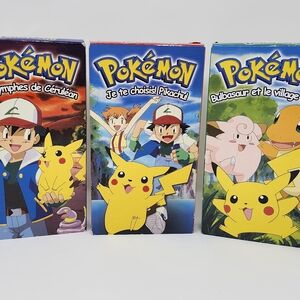 Lot 3 VHS Pokemon VF